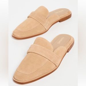 KAANAS Suede Square Toe Mules